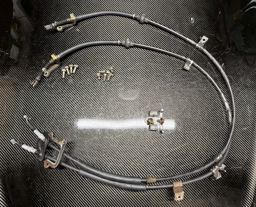 90-93 Acura Integra E-Brake Cables Parking Cable Set 2 Door Rear Disc Brakes OEM