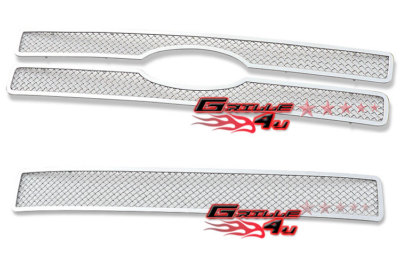 For 2008-2012 Ford Escape Stainless Steel Chrome Mesh Grille Insert Combo