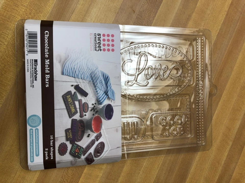 Chocolate Bar Molds "Sweet Creations by Good Cook" 10 bar shapes each (Set of 2) - Image 2 of 4