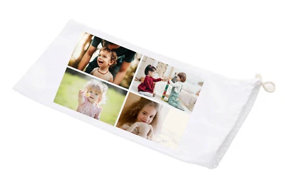 NOVELTY GIFTS AND CARDS Personalisiertes eigenes Foto Kinder Erwachsene Brille Sonnenbrille Etui Mikrofaser Wildleder