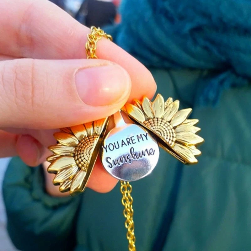 Sunflower locket online
