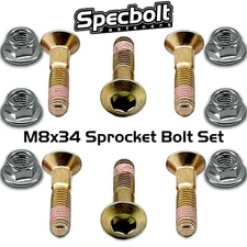 SPROCKET BOLT KIT M8x34 YAMAHA YZ IT 80 125 175 200 250 465 490 TT 350 600 TTR