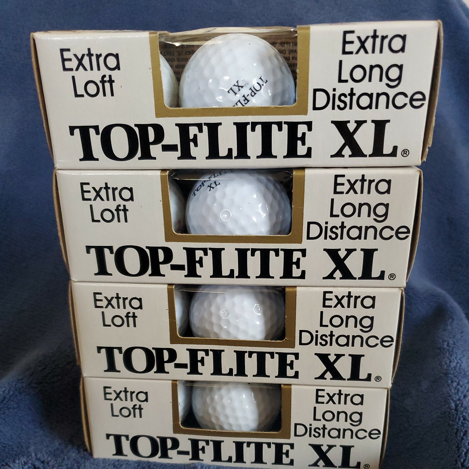Vintage Top Flite XL Spalding 3 Pack Box Extra Long Distance Golf Balls