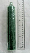 GREEN JUMBO CANDLE 9" (Altar Wicca Pagan Pillar Hoodoo Spell)