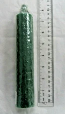GREEN JUMBO CANDLE 9" (Altar Wicca Pagan Pillar Hoodoo Spell)