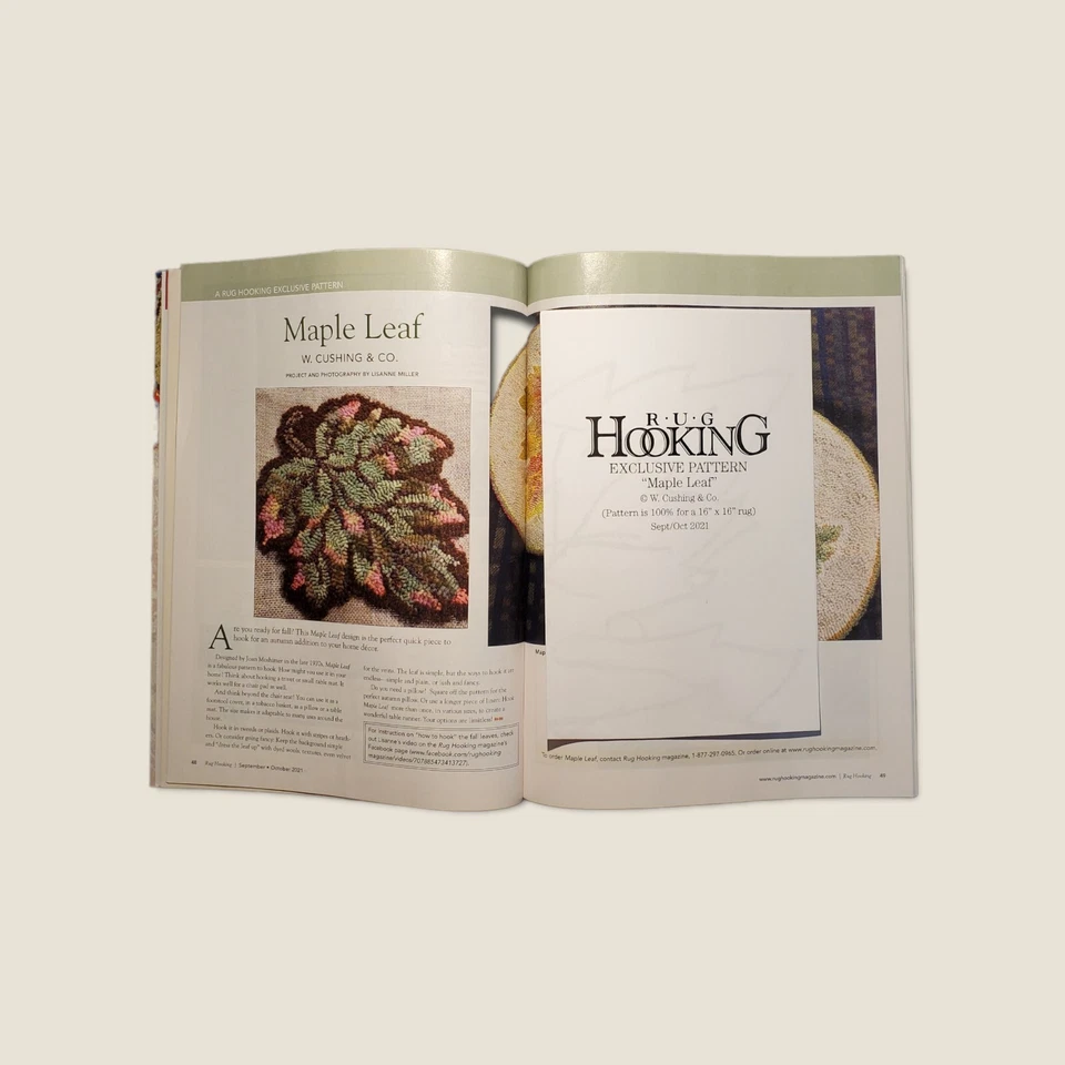 Tapete NOS Hooking Magazine setembro/outubro de 2021 (MSRP $11.95) - Imagem 2 de 4