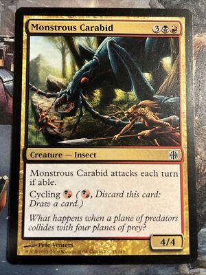 1x Monstrous Carabid (43) Alara Reborn LP MTG Magic the Gathering