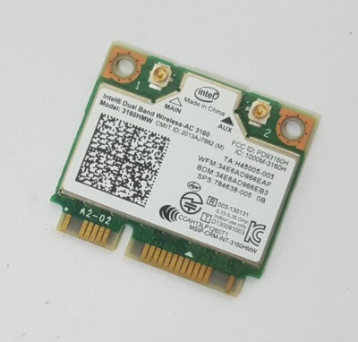 BT+ Wlan Wifi Intel Dual Band Wireless-AC 3160 Wortmann Terra Mobile 1774P