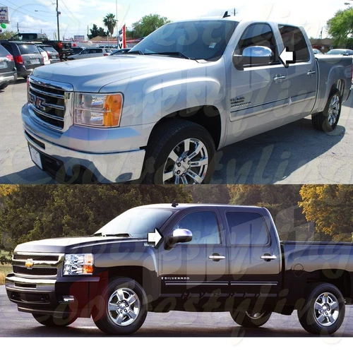 For 07~10 11 12 13 CHEVY SILVERADO TAHOE SUBURBAN AVALANCHE Chrome MIRROR Cover