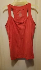 NWOT Danskin NOW Coral Racerback Built In support Knit Active Top Size L