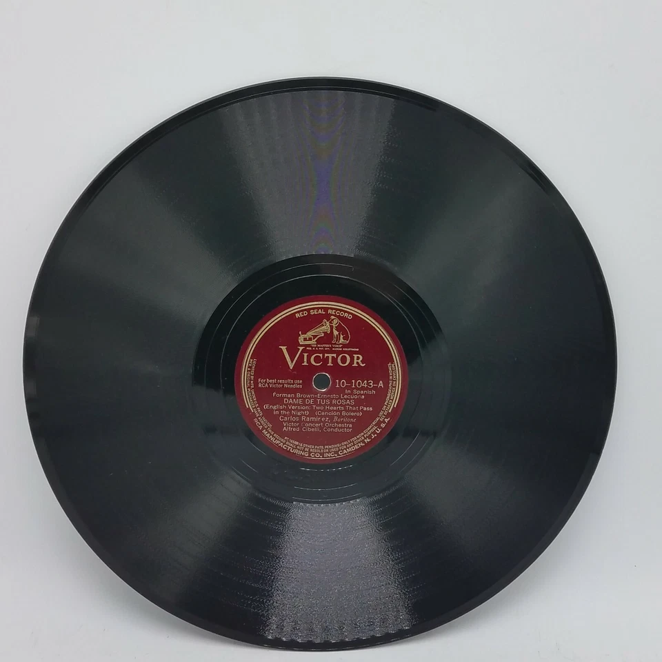 Carlos Ramirez - Dame De Tus Rosas / Mala Noche - RCA Red SEal 78 RPM Near Mint - Image 2 of 4