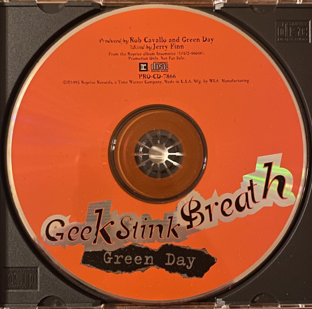 GREEN DAY Geek Stink Breath 1995 US/JAPAN Promo Only CD Single
