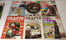 VTG 1980s Lot of 11 Vintage Crafts 'n Things Magazines Crafting Patterns Project