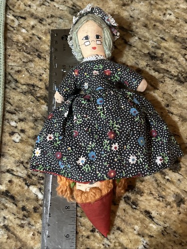 Vintage Topsy Turvy Rotkäppchen Wolf Oma Flip Reverse Story Puppe