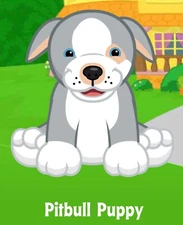 Webkinz Classic Pitbull Puppy - hm850 - Virtual Adoption Code Only