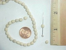 100 VINTAGE HAND MADE GENUINE NATURAL WOOD 5mm. ROUND BEADS L785