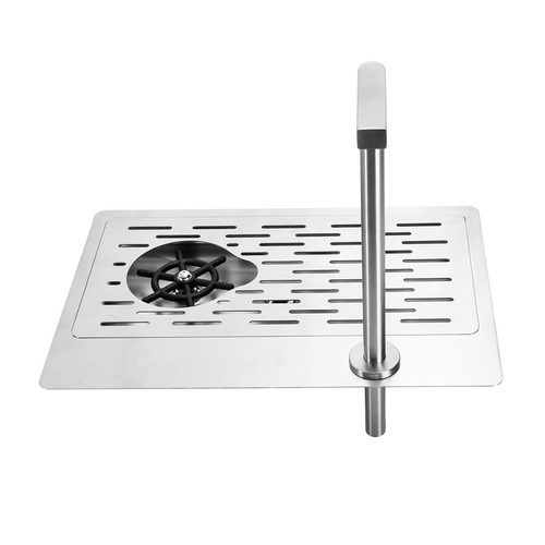1 Set Stainless Steel Automatic Glass Rinser/Washer With Push Button Type Faucet - Picture 7 of 21