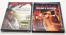 THE DESCENDANTS & OCEAN'S ELEVEN New DVD George Clooney Movie Night CC Brad Pitt