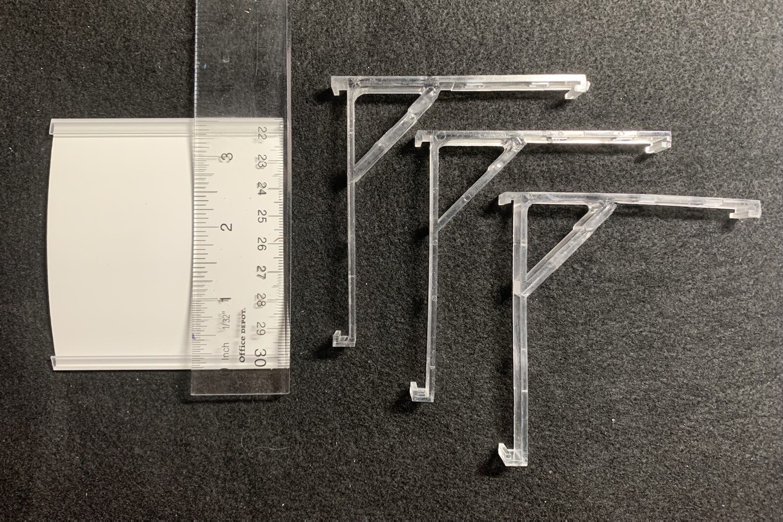 Vertical Blind Clear Channel Panel Type Valance Clip Bracket  6pcs