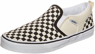 asher white checkered vans