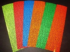 3" x 12" 2 Pack TIGER PRINT Fishing Lure Tape In 6 FLORESCENT COLORS