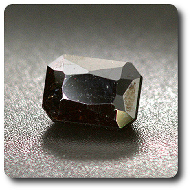 Grenat mélanite pierre naturelle 1.99 cts andradite noire de Californie pour lithothérapie