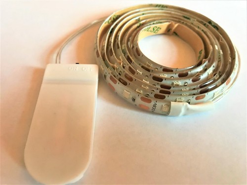 60 WARM WHITE LED (1m long) CR2032 Battery Strip Light - Picture 2 of 4