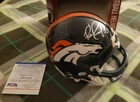 Bill Romanowski signed Denver Broncos Riddell mini helmet PSA COA #AK41238