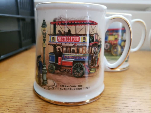 James Kent Old Foley Staffordshire England Mugs Lot of 4