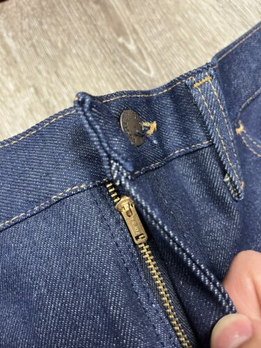 NWT Vintage 70s 80s Rustler Straight Leg Heavyweight Denim Jeans 36x32 Talon Zip - Picture 3 of 7
