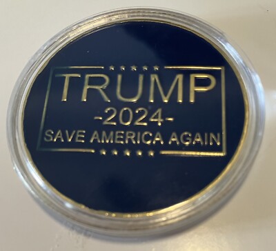 DONALD J TRUMP -Gold And Blue - 2024 -Save America Again
