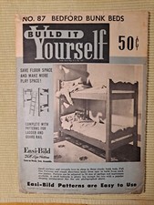 Easi-Bild No. 87 Bedford Bunk Beds UNCUT 1953