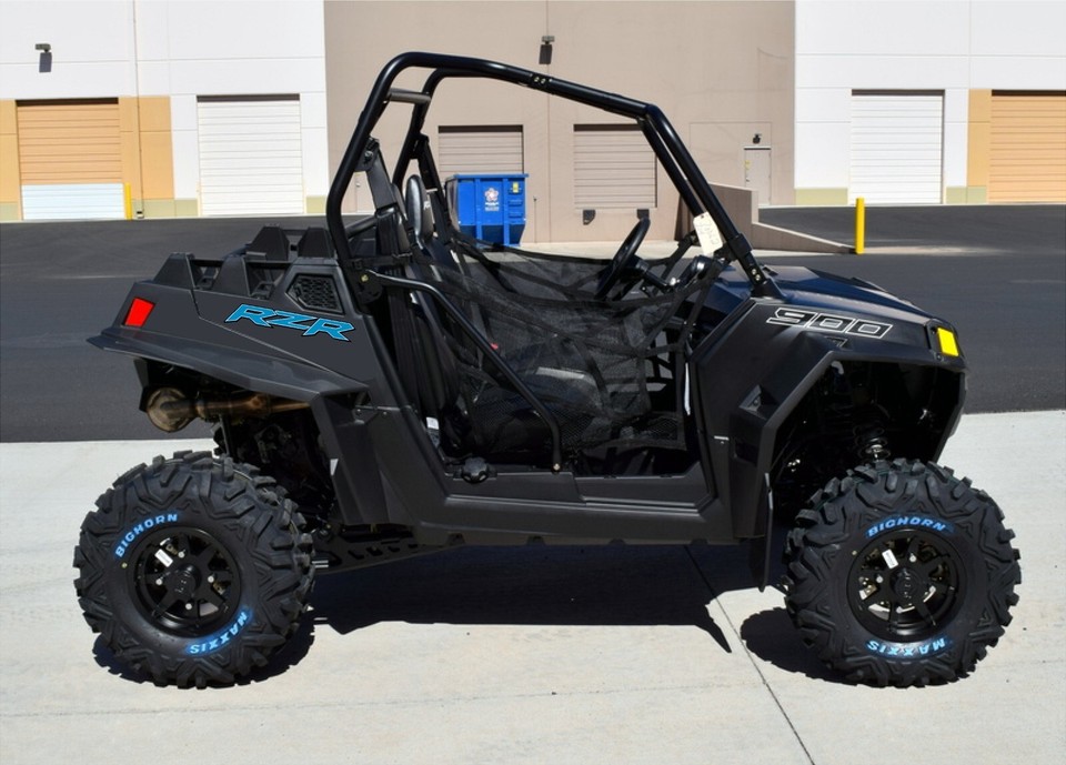 RZR decal 4 pack graphic / BLUE / vinyl adhesive stickers / decal pack ...