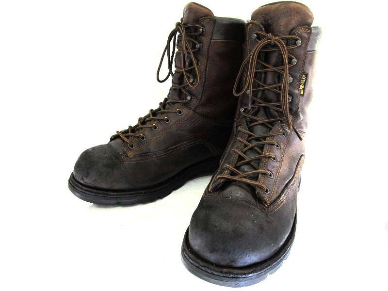 DANNER YALAKU Leather Lace-Up Boots for Men in Brown Size US11