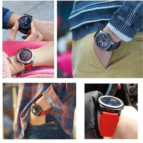 Silicone Rubber Watch Strap Smart Band 16 18mm 20mm 22mm 24mm Quick Release Lot - Picture 5 of 12