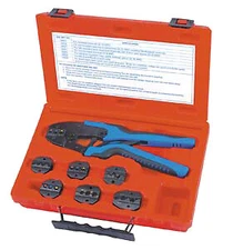 S & G Tool Aid 18960 Quick Change Ratcheting Terminal Crimping Kit