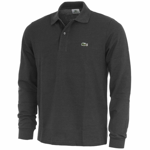 Da Uomo Classica Manica Lunga Maglietta Polo LACOSTE in Grigio-prezzo  consigliato £ 85! prezzo di taglio! | eBay
