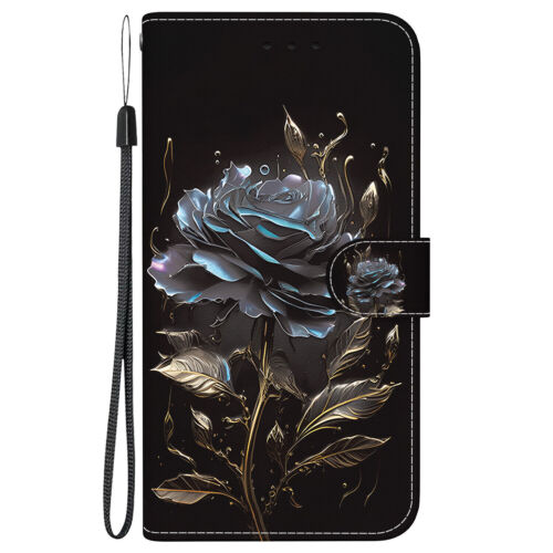 Flip Leather Painting Phone Case For For LG V40 ThinQ Stylo 5 6 7 K42 K71 K50 - Picture 7 of 16
