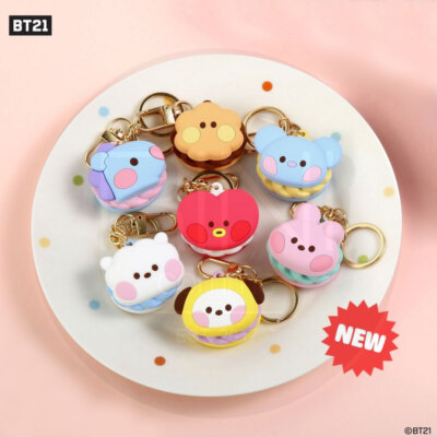 BTS BT21 Official Authentic Goods Minini Macaroon Keyring + Tracking Number