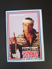 Jimmy Superfly Snuka WWE WWF WCW Wrestling 1989 Superstars Scanlens Card
