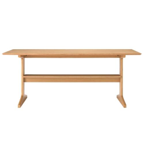 MUJI table 3 oak that can be used in the living room or dining room Width 150 De - Picture 1 of 8