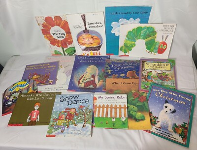 15 Scholastic Children's Picture Books Mixed Lot Eric Carle Judith Viorst + More