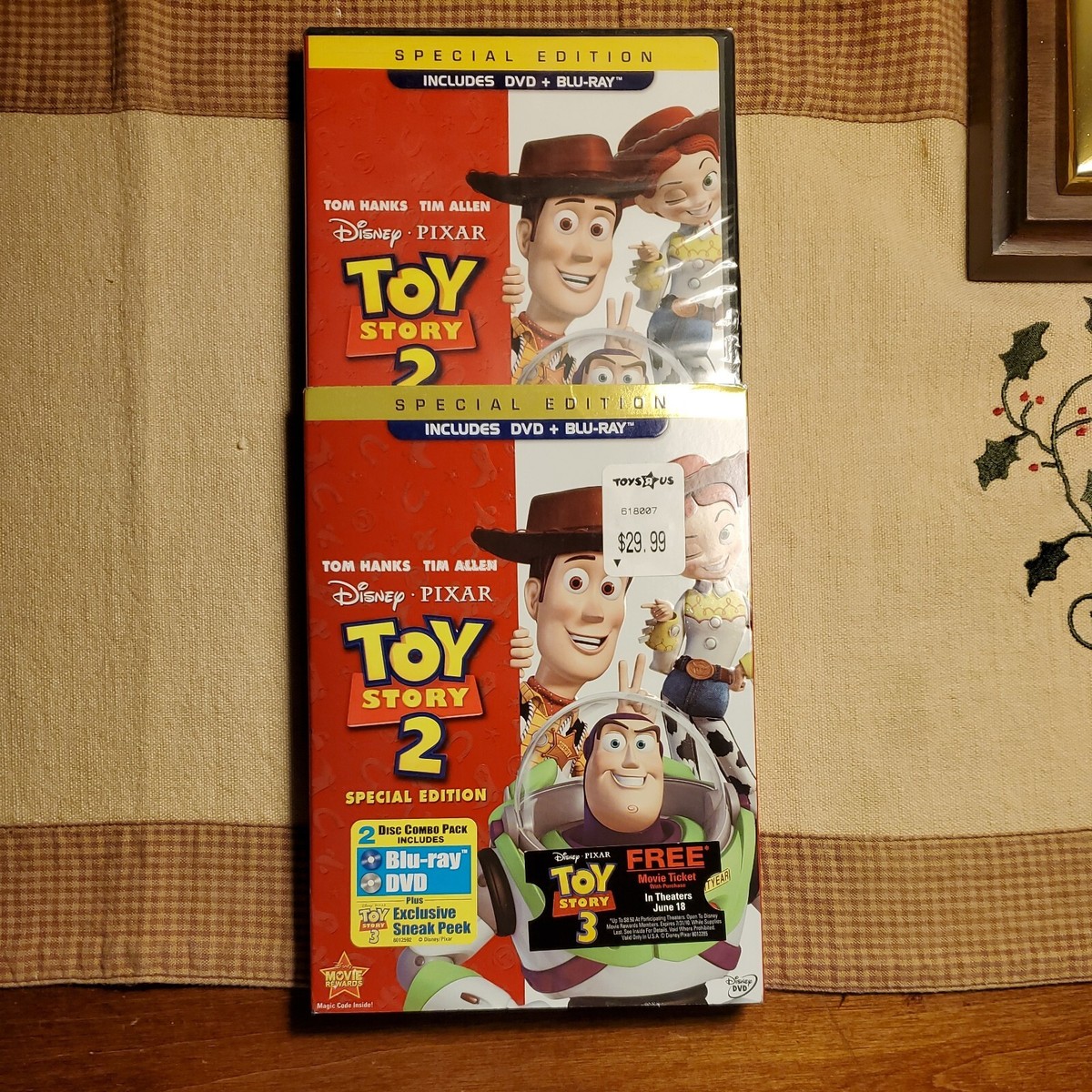 NEW - Toy Story 2 (Blu-ray/DVD, 2010, 2-Disc Set, Special
