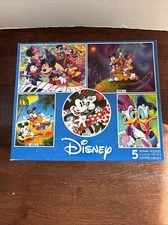 CEACO Disney 5 in 1 Puzzles Minnie & Mickey Mouse Pluto Donald Duck 300-750 PC