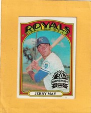 2021 Topps Heritage 1972 Topps Baseball Original Buybacks #109 Jerry May Royals