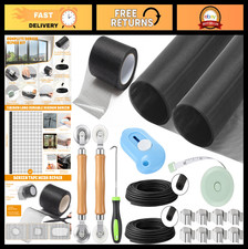 18 Pcs Window Screen Repair Kit - Fiberglass Mesh, Repair Tape, Clips Tools