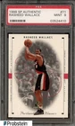 1998 SP Authentic Basketball Rasheed Wallace #71