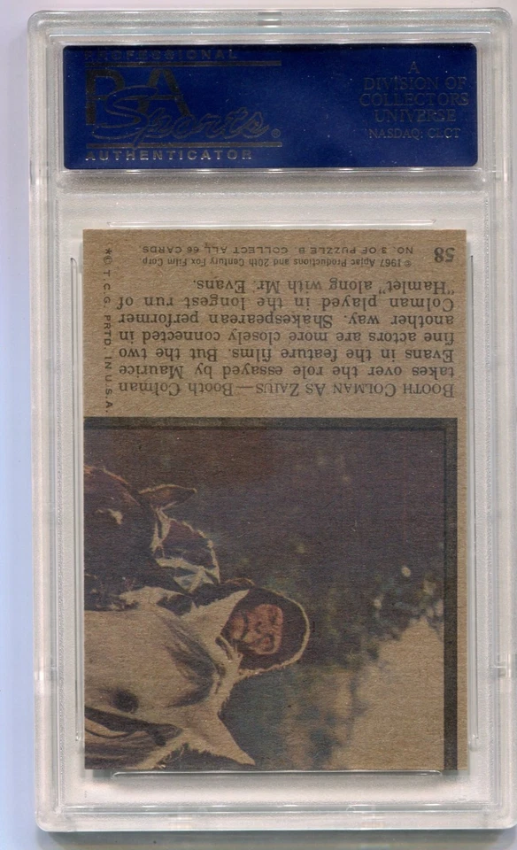 1975 PLANET OF THE APES BOOTH COLMAN AS ZAIUS #58 | PSA NM-MT 8 | - Image 2 of 2