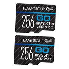 GO Card 256GB x 2 Pack MicroSDXC UHS-I U3 V30 4K for 256GB 2PACK with Adapter