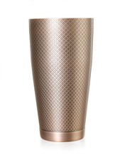 Mercer Culinary Barfly 28 oz Diamond Etched Lattice Shaker w/ Capped Bottom